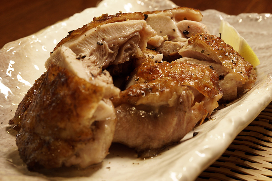 鶏もも塩焼き